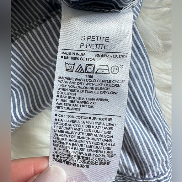 Banana Republic striped poplin shirt - Picture 5 of 7